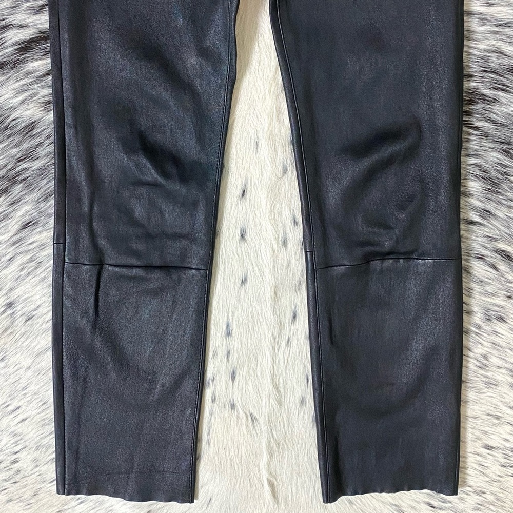 SPRWMN ZIP FRONT LEATHER CAPRI, SZ MEDIUM - Picture 9 of 11